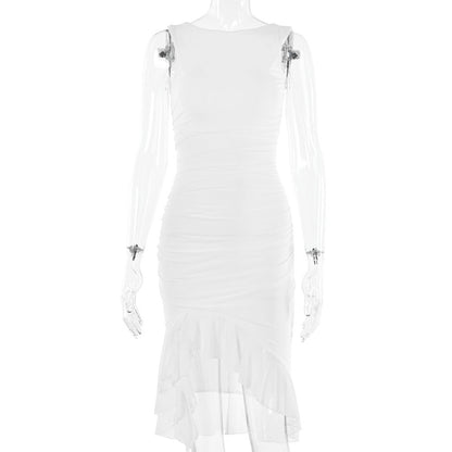 Summer slim skinny sleeveless dress women’s bodycon party club outfit