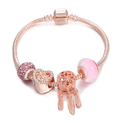 New Mori Bracelet, Glass Beaded Accessories, Plant Pendant, Bracelet Jewelry